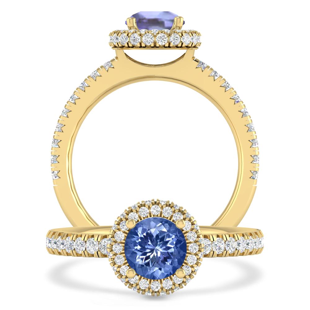 Yellow Gold - Tanzanite