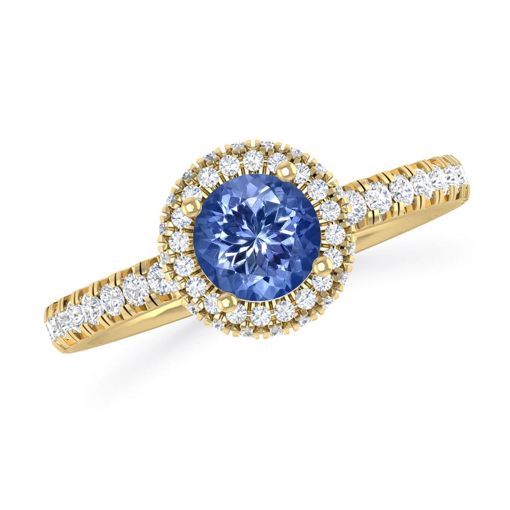 Yellow Gold - Tanzanite
