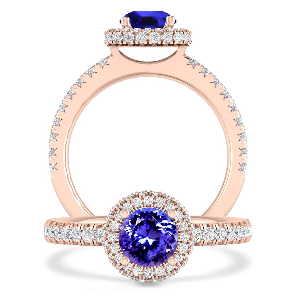 Rose Gold - Tanzanite