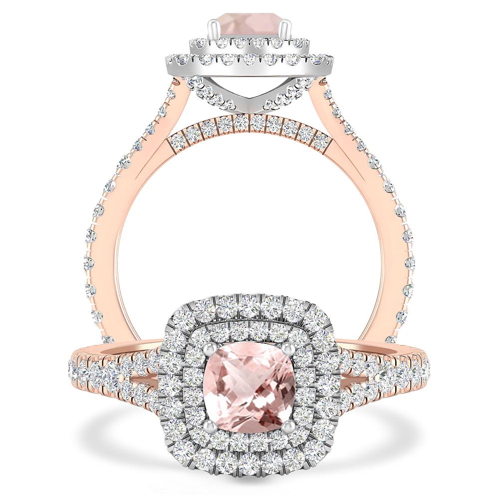Rose Gold/White Gold - Morganite