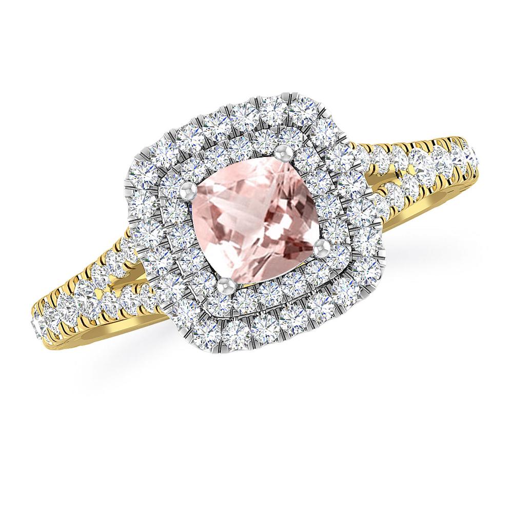 Yellow Gold/White Gold - Morganite