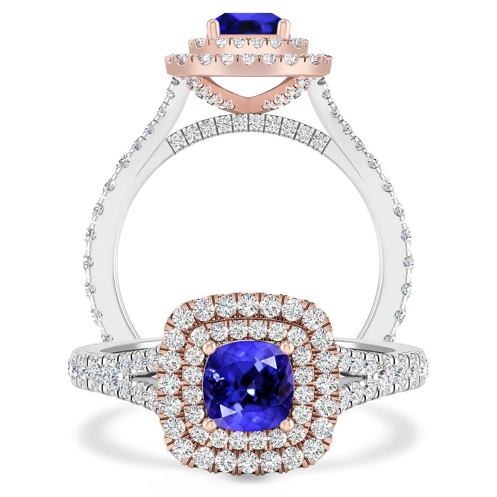 White Gold/Rose Gold - Tanzanite