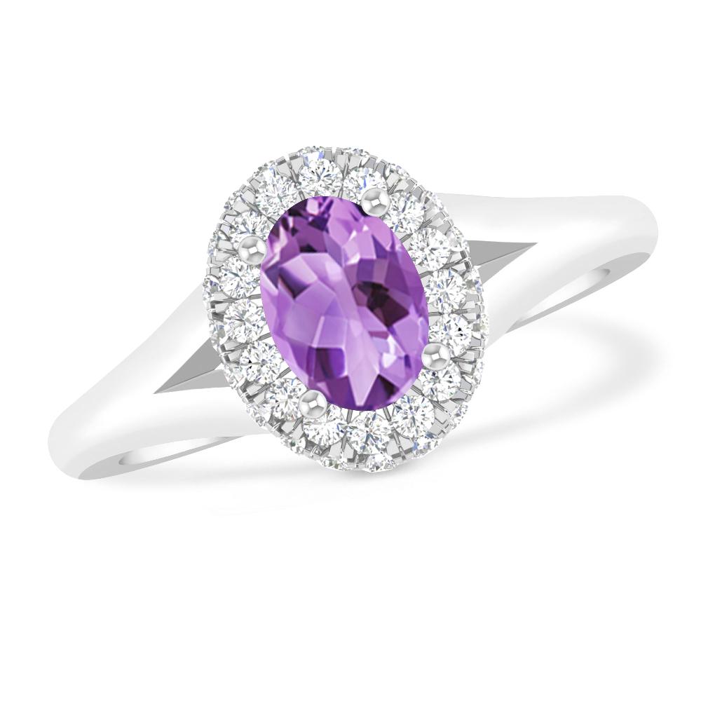 White Gold - Amethyst