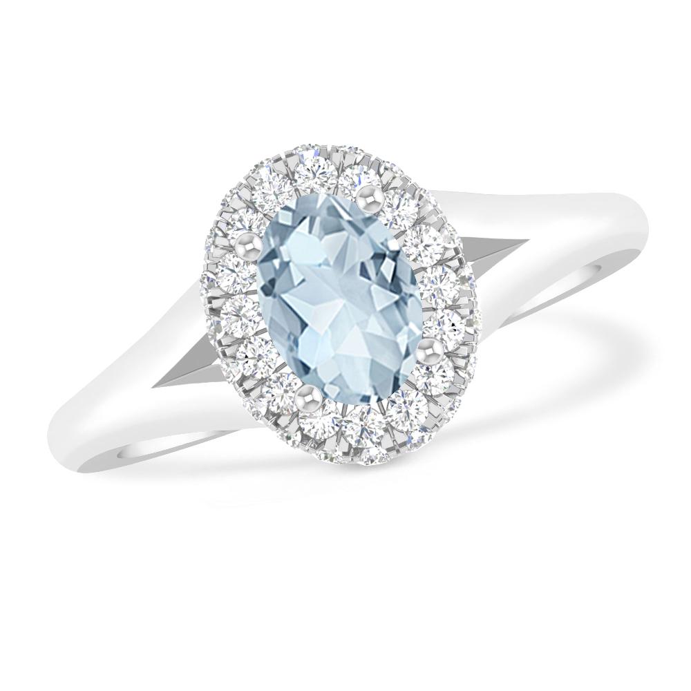 White Gold - Aquamarine