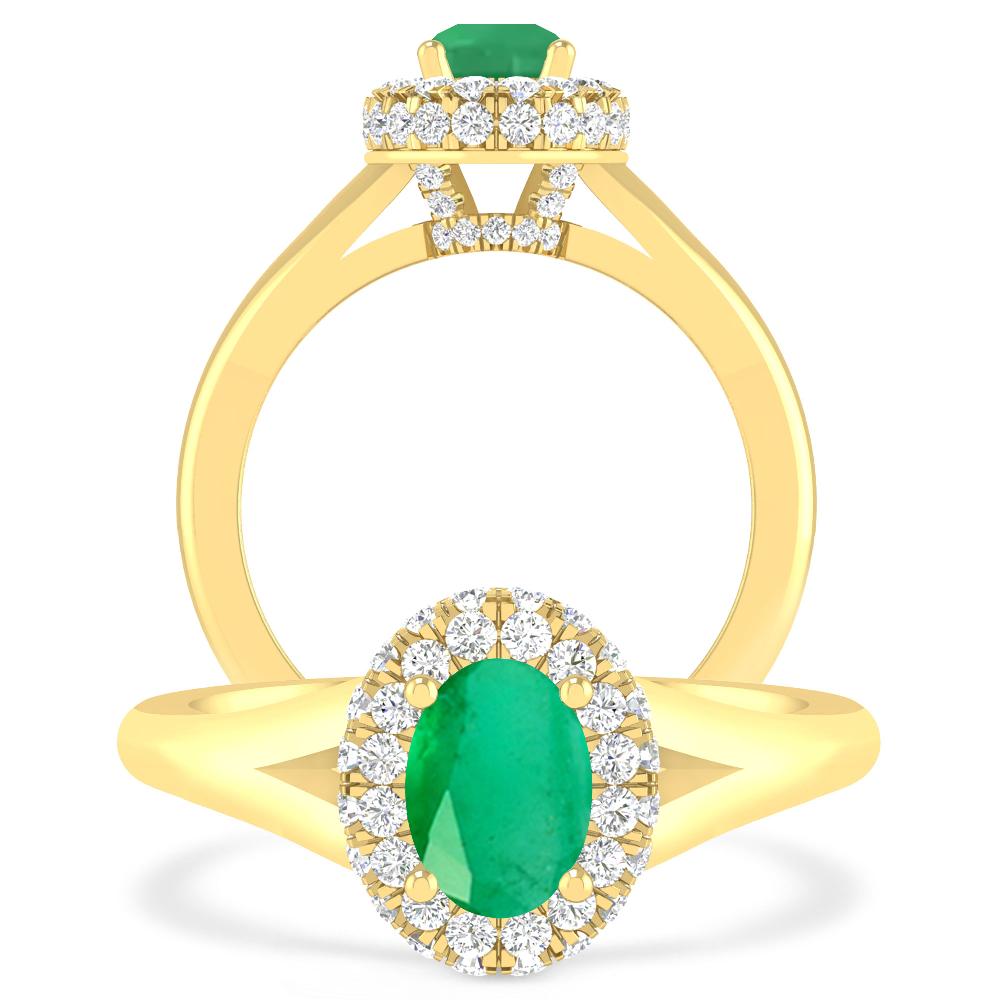 Yellow Gold - Emerald