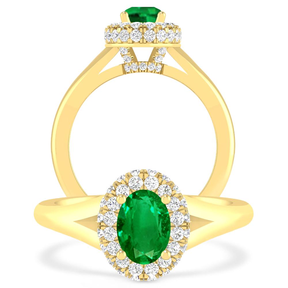 Yellow Gold - Emerald