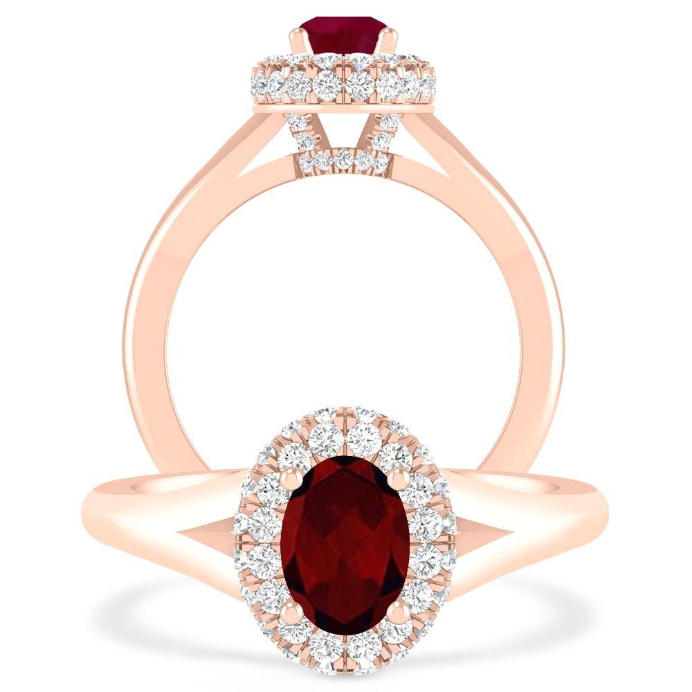 Rose Gold - Garnet