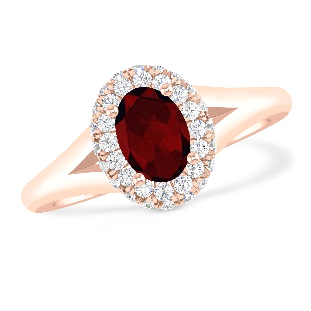 Rose Gold - Garnet