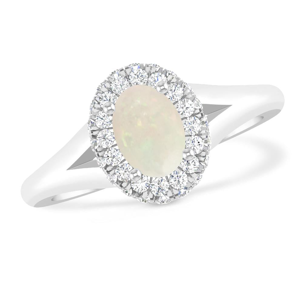 White Gold - Opal