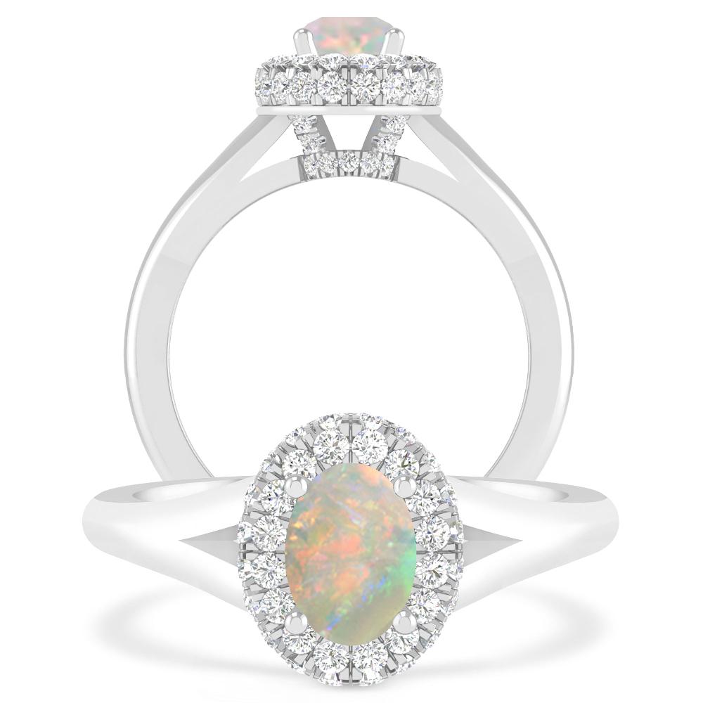 White Gold - Opal