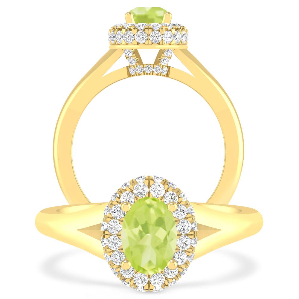 Yellow Gold - Peridot