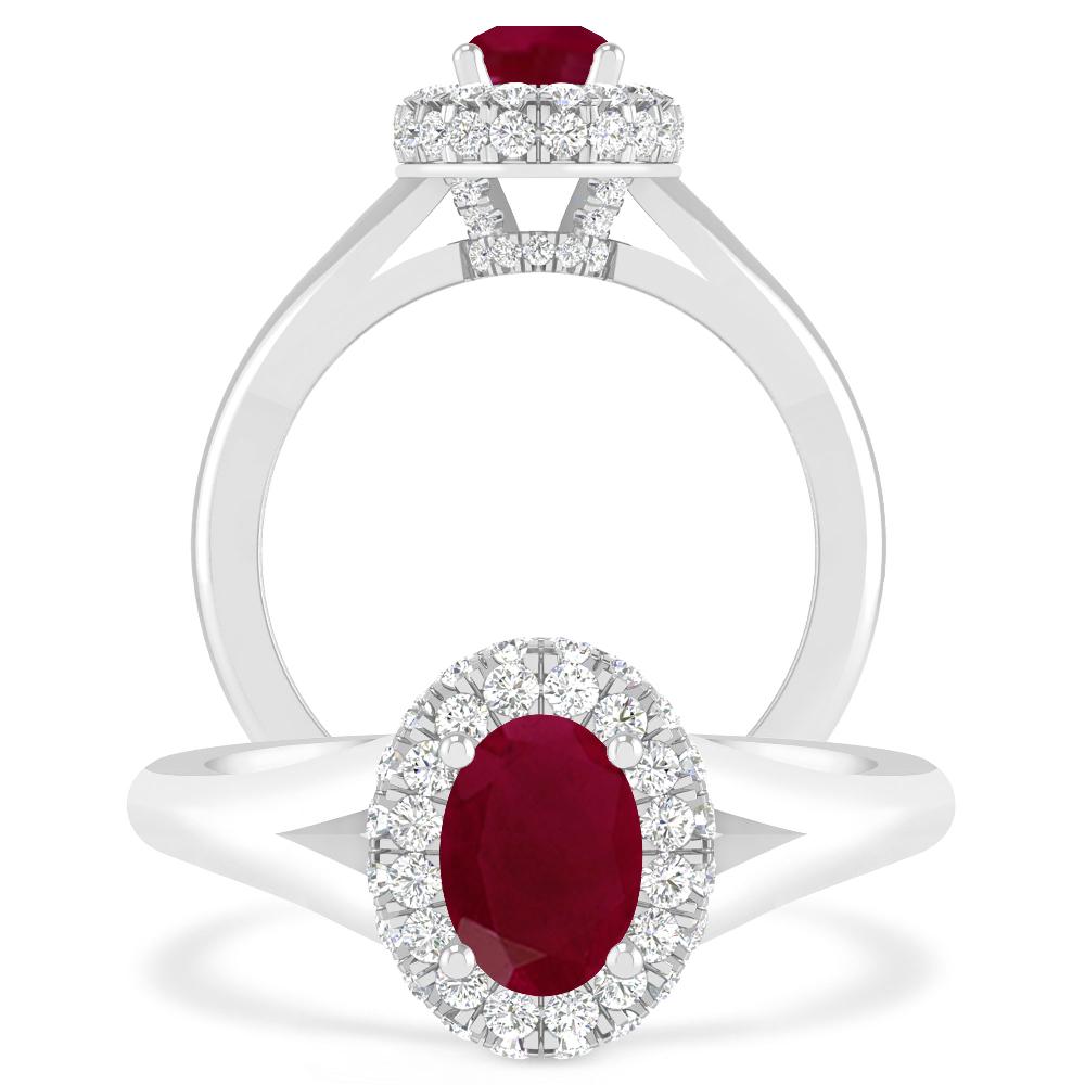 White Gold - Ruby