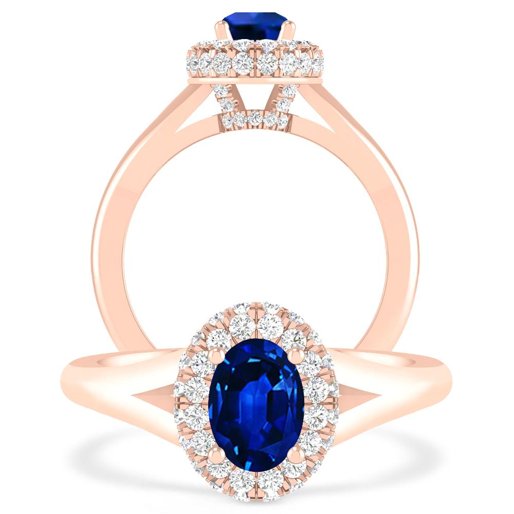 Rose Gold - Sapphire