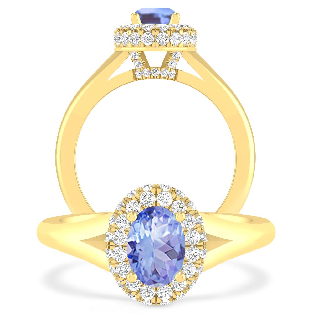 Yellow Gold - Tanzanite