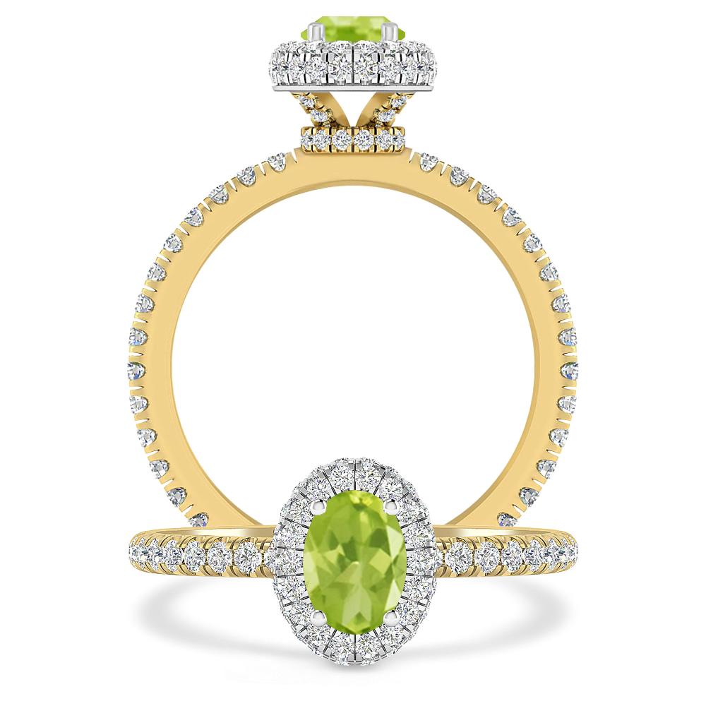 Yellow Gold - Peridot