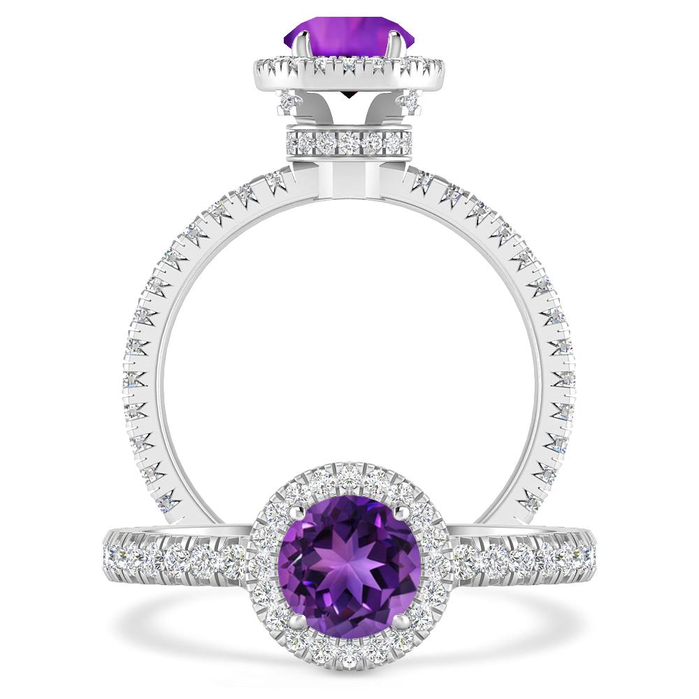 White Gold - Amethyst