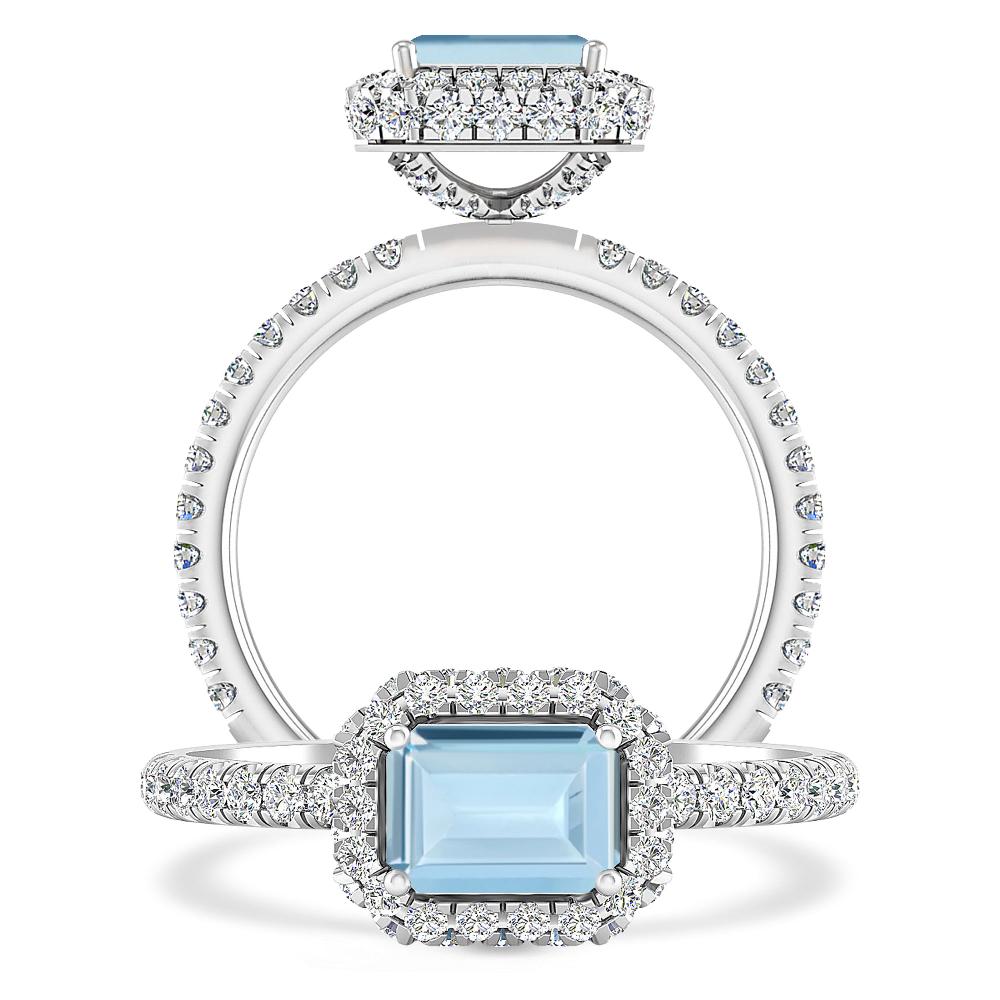 White Gold - Aquamarine