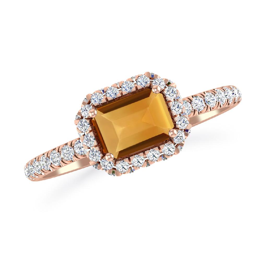 Rose Gold - Citrine