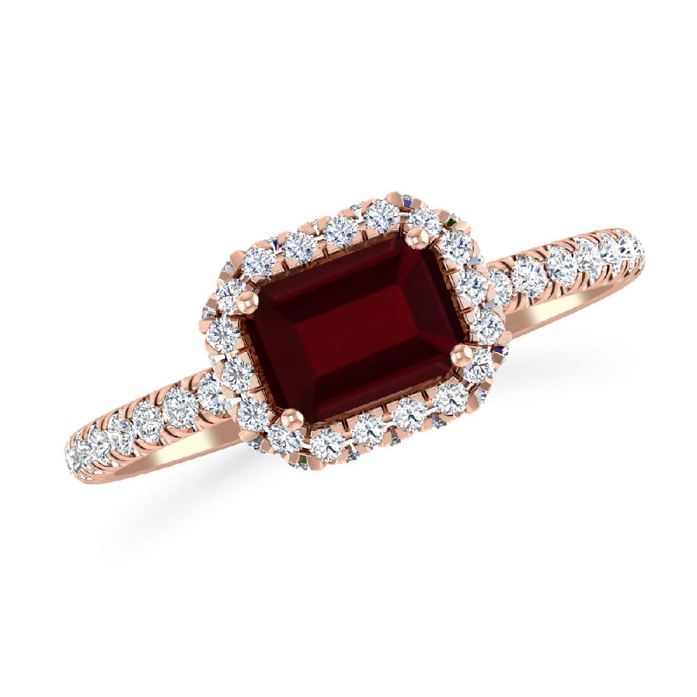 Rose Gold - Garnet