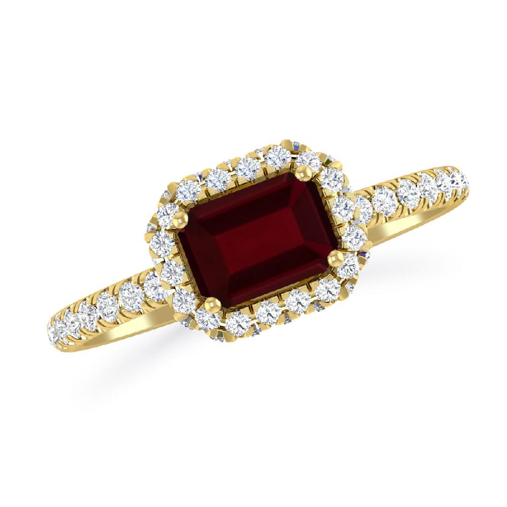 Yellow Gold - Garnet