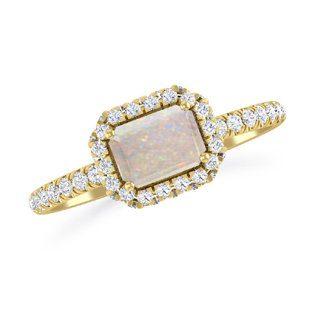 Yellow Gold - Opal