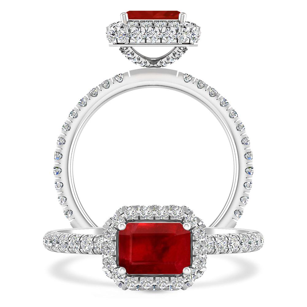 White Gold - Ruby