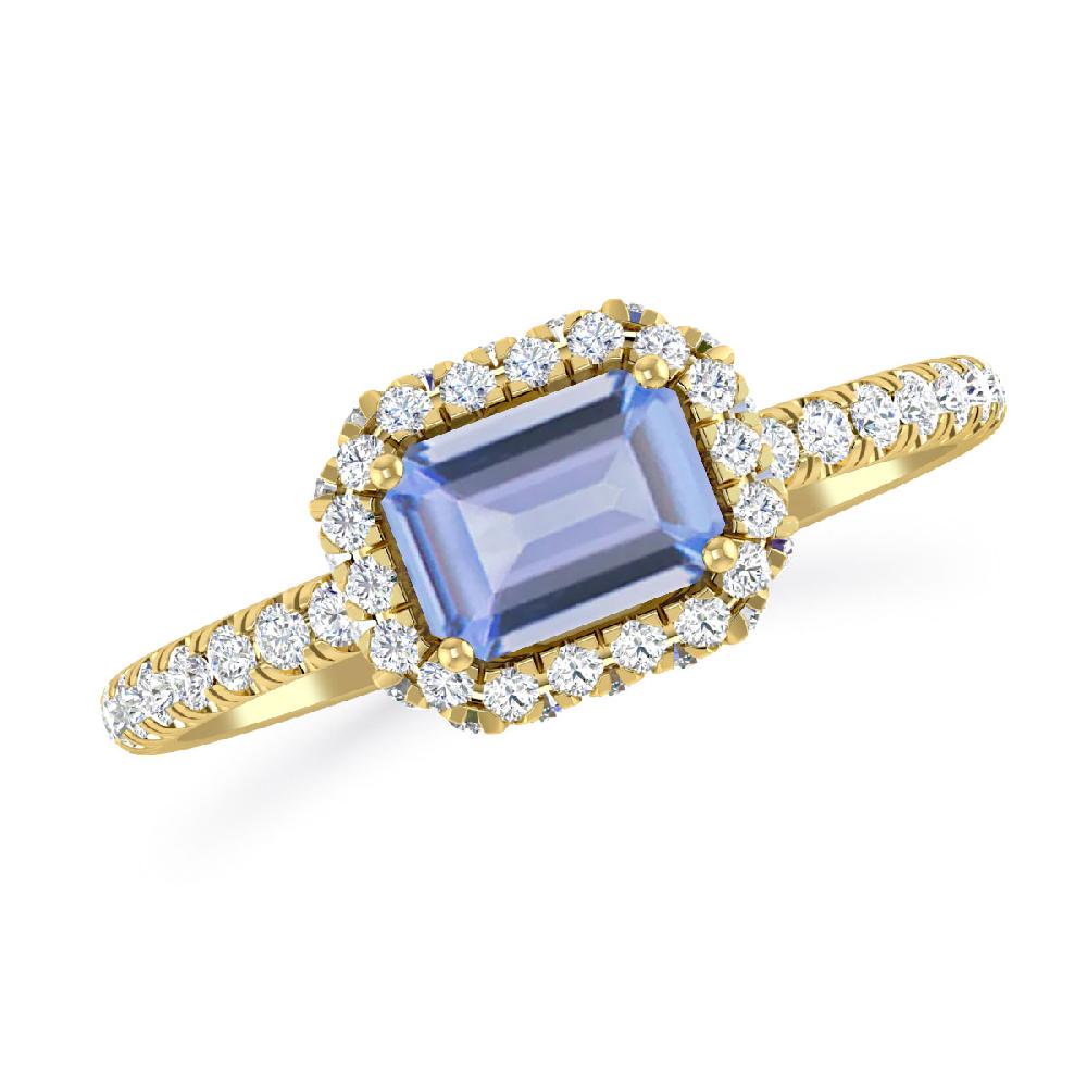 Yellow Gold - Tanzanite