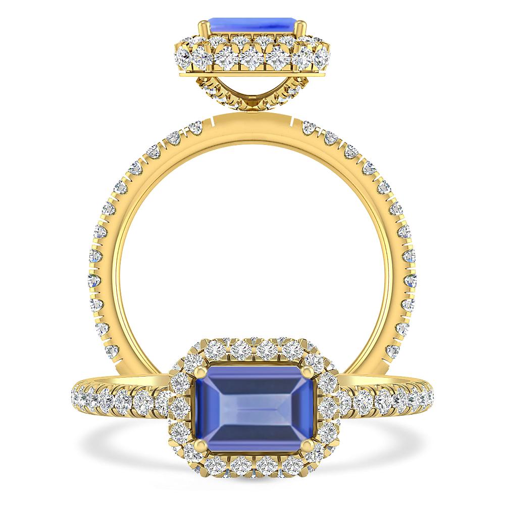 Yellow Gold - Tanzanite