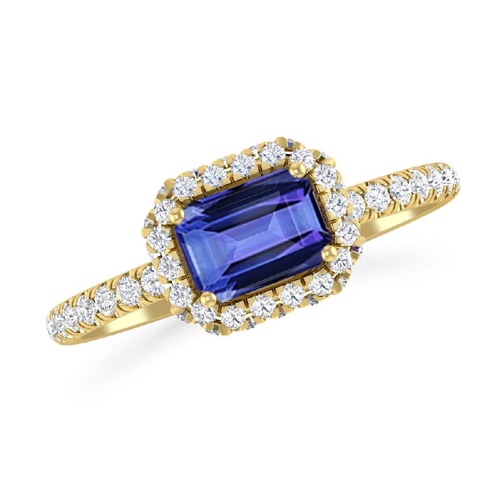 Yellow Gold - Tanzanite