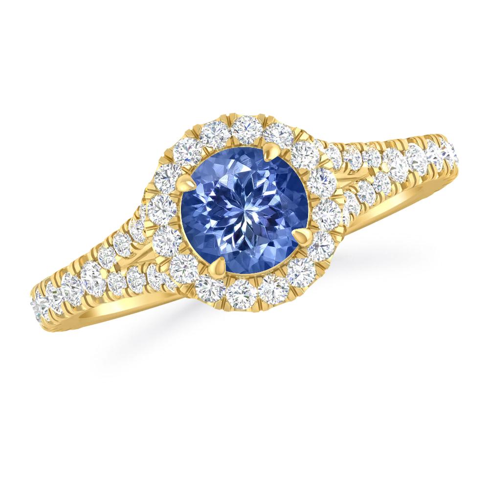 Yellow Gold - Tanzanite