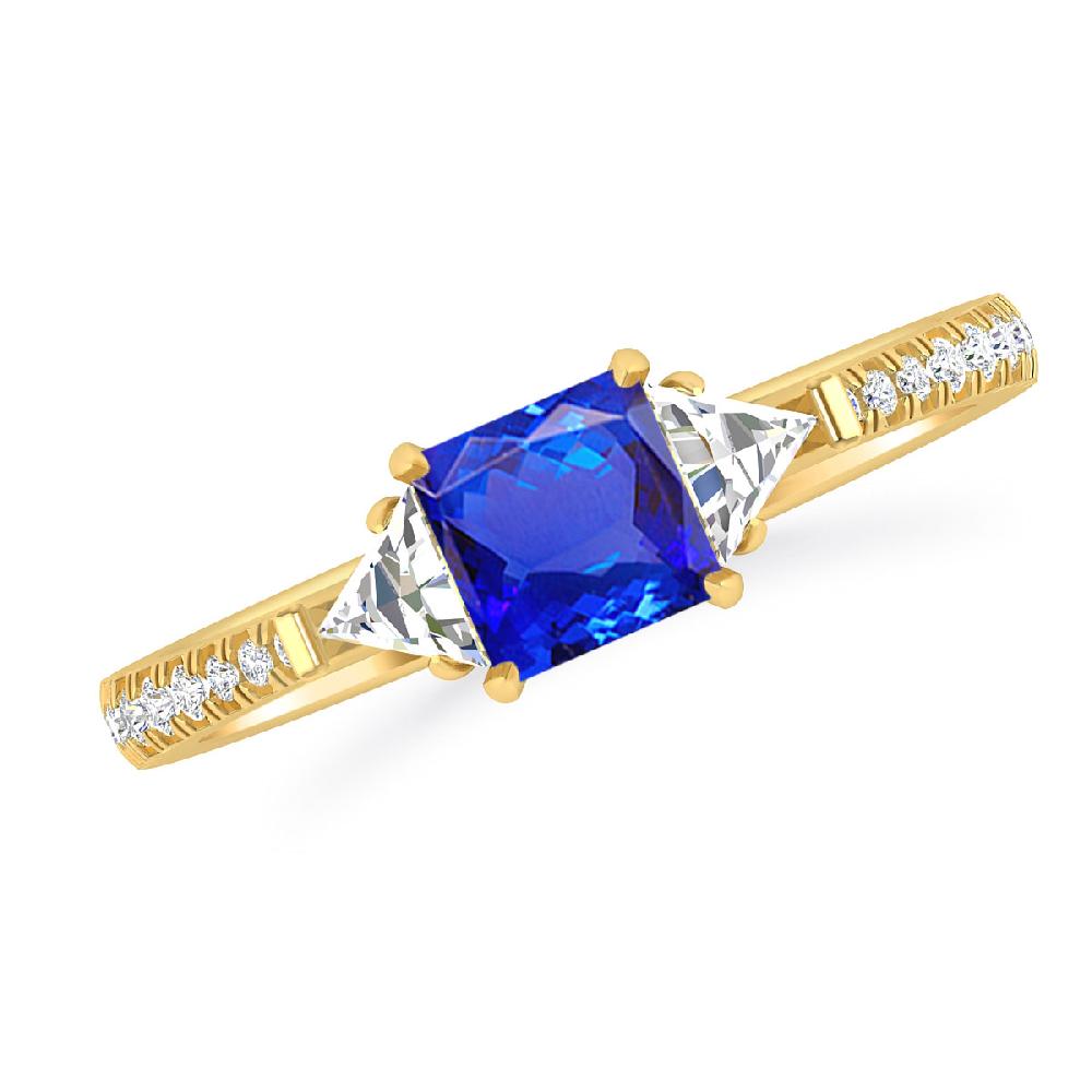 Yellow Gold - Tanzanite