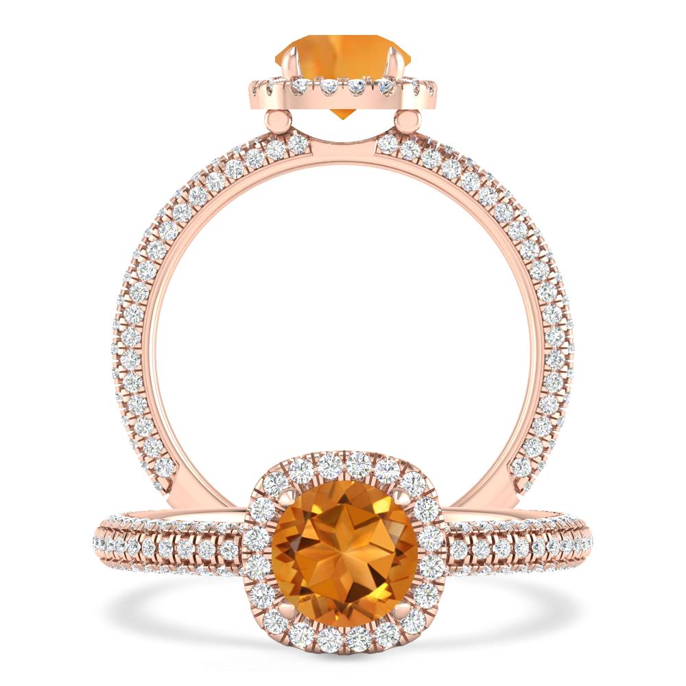 Rose Gold - Citrine