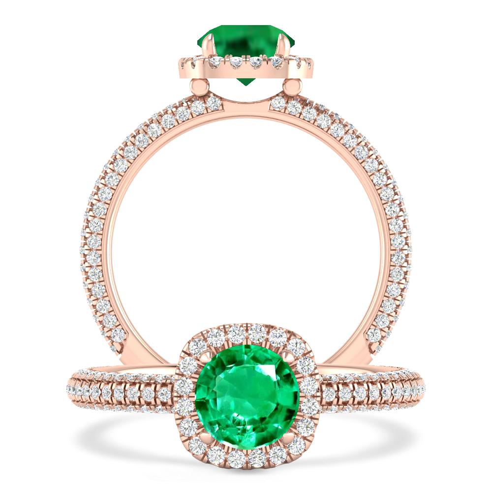 Rose Gold - Emerald