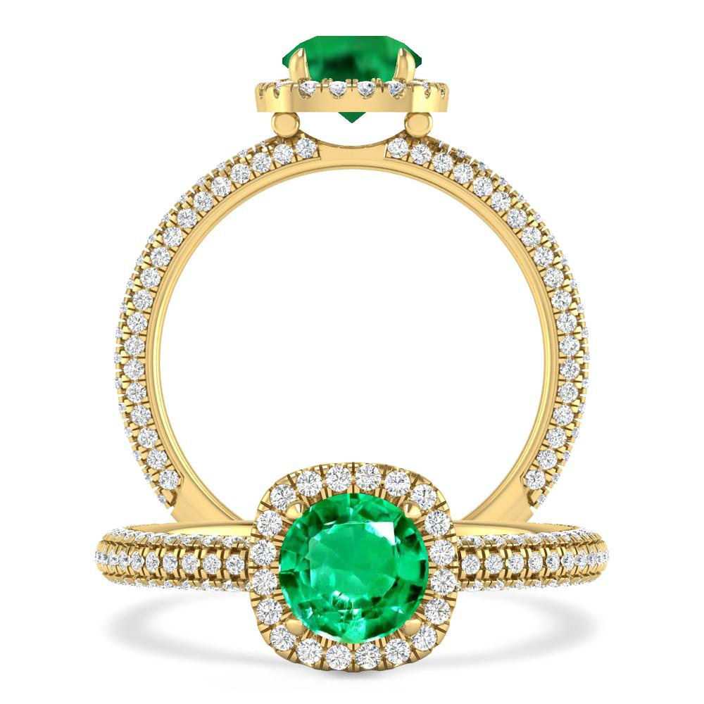 Yellow Gold - Emerald
