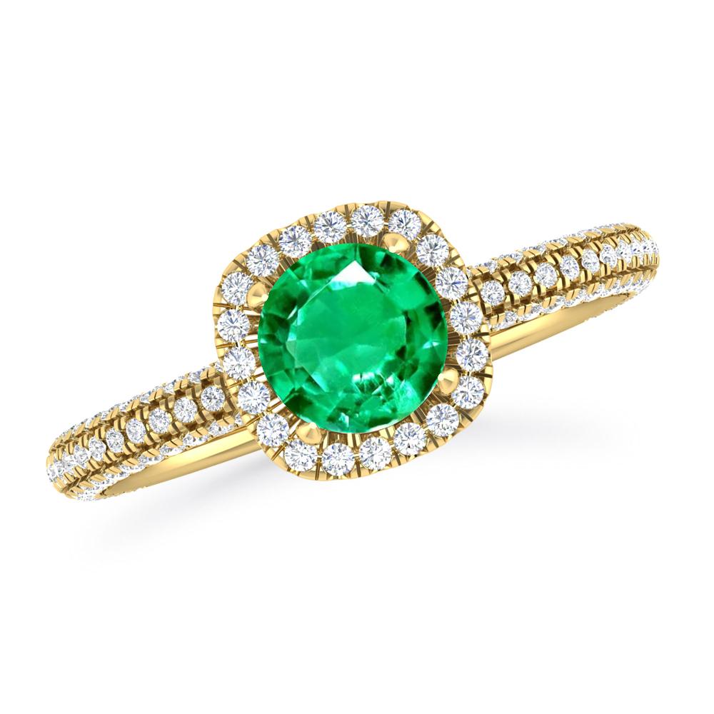 Yellow Gold - Emerald