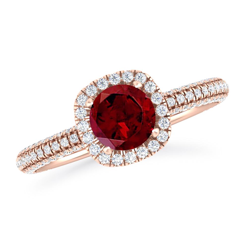 Rose Gold - Garnet