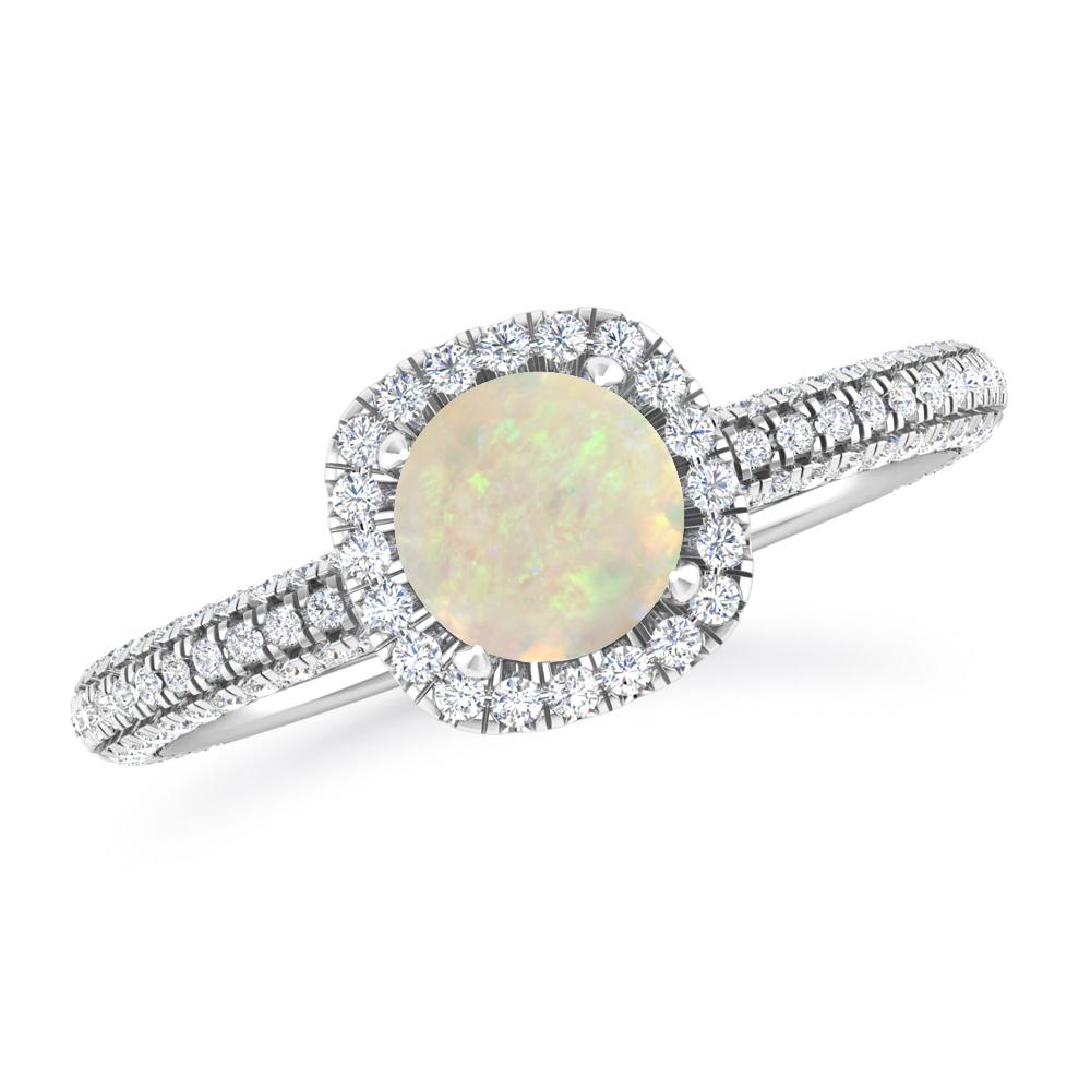 White Gold - Opal