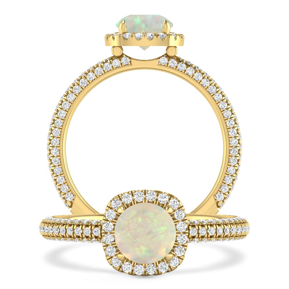 Yellow Gold - Opal