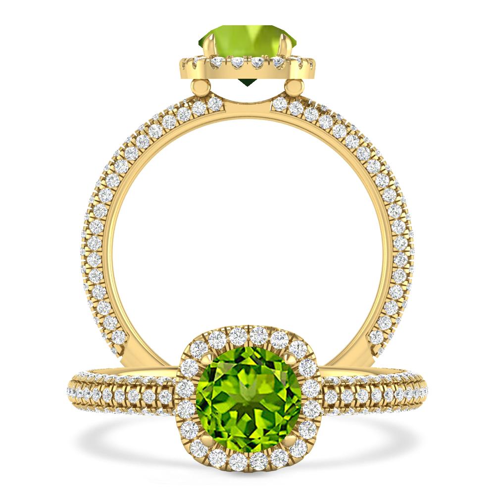Yellow Gold - Peridot