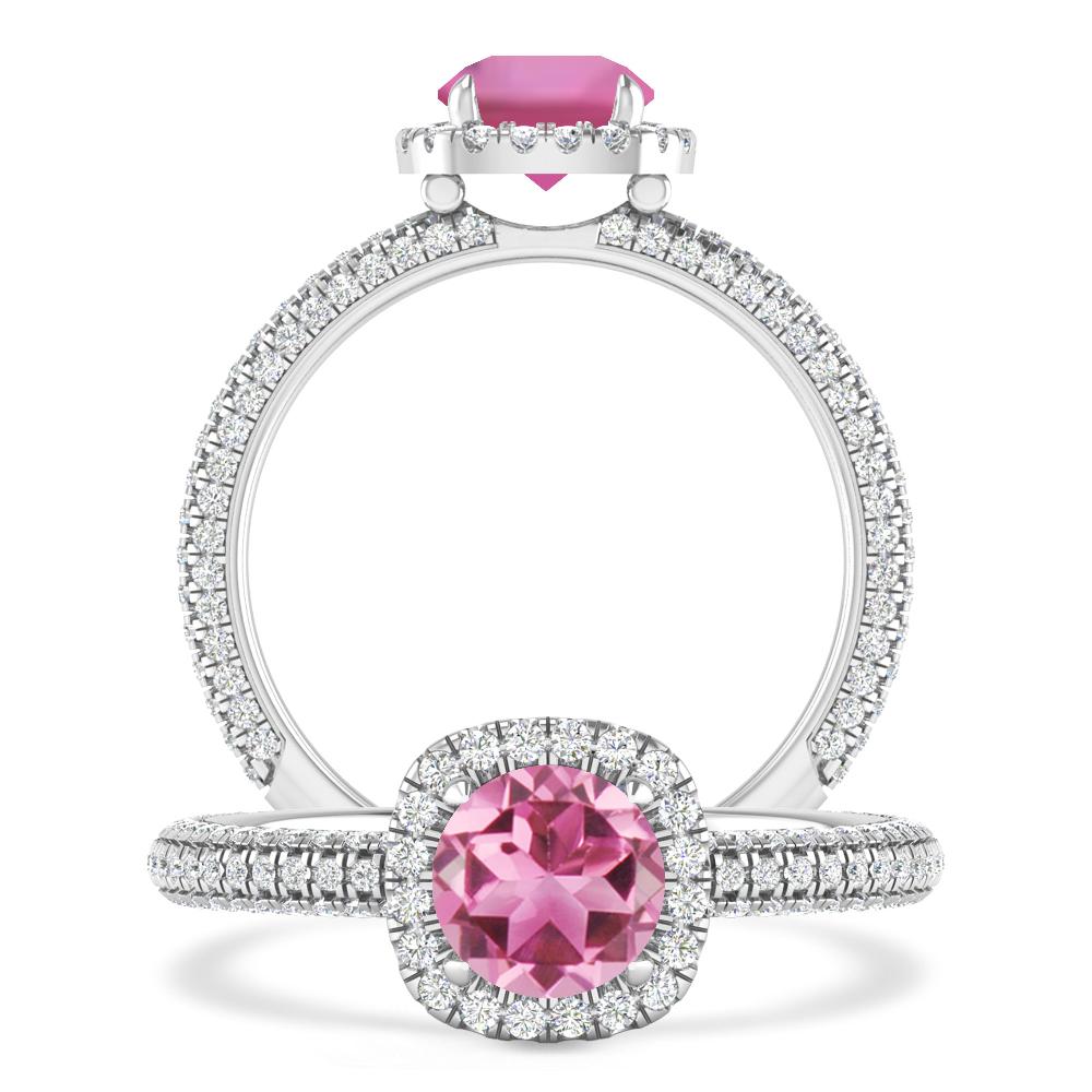White Gold - Pink Tourmaline