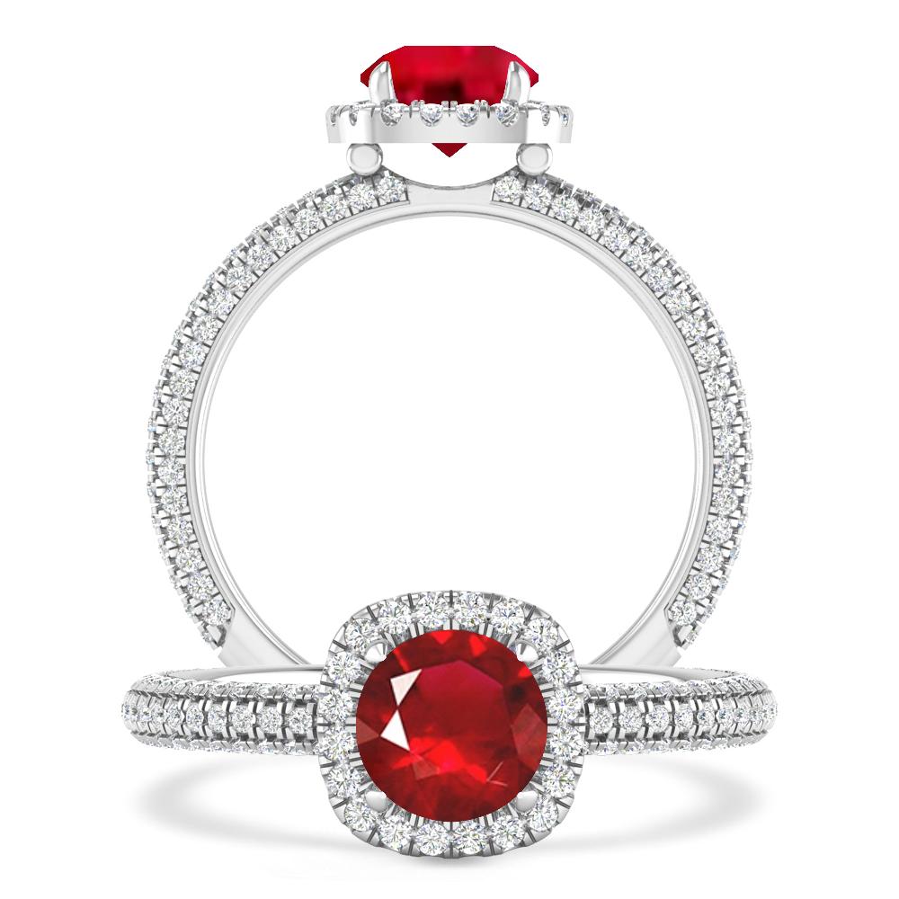 White Gold - Ruby