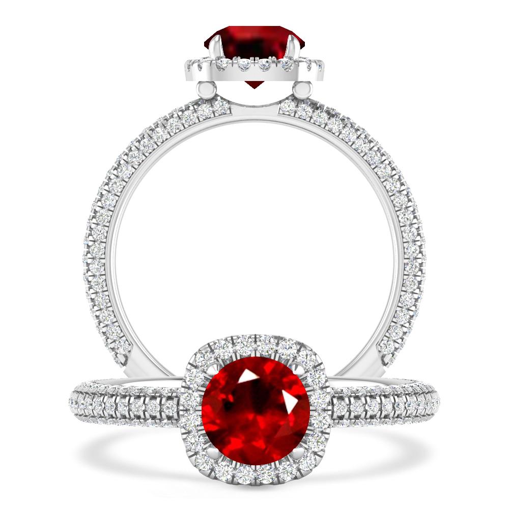 White Gold - Ruby