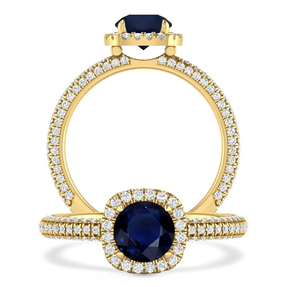 Yellow Gold - Sapphire