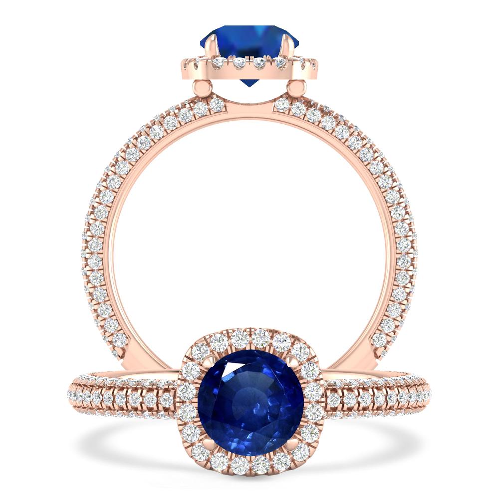 Rose Gold - Sapphire