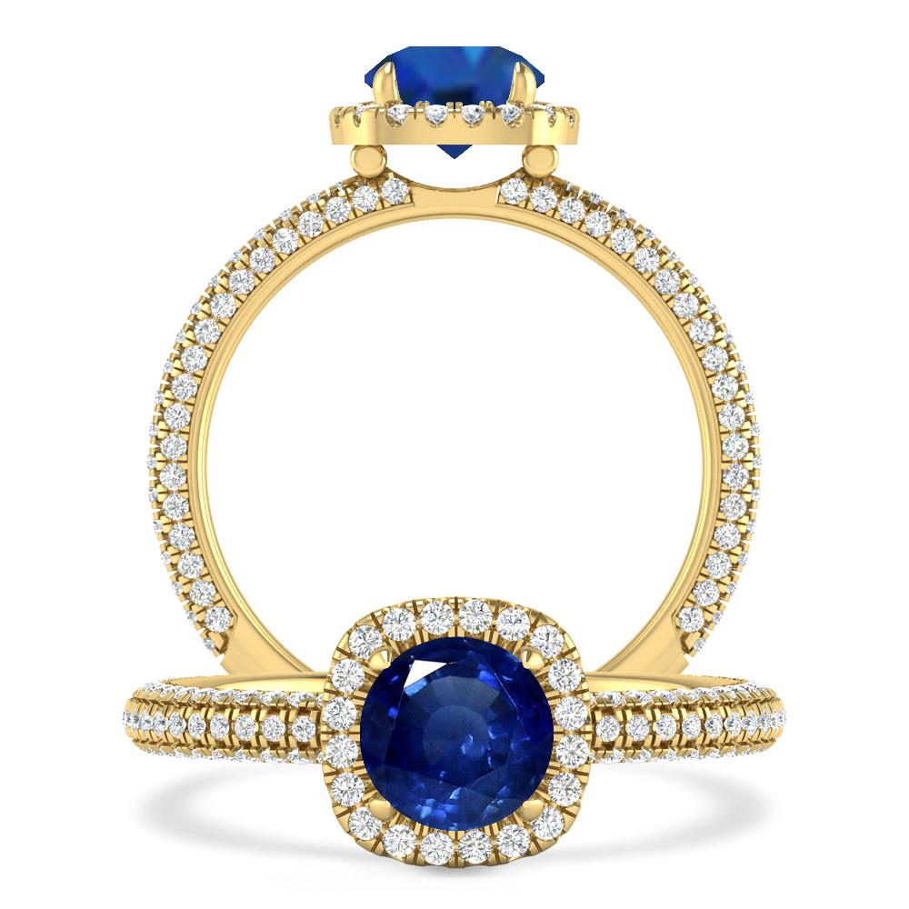 Yellow Gold - Sapphire