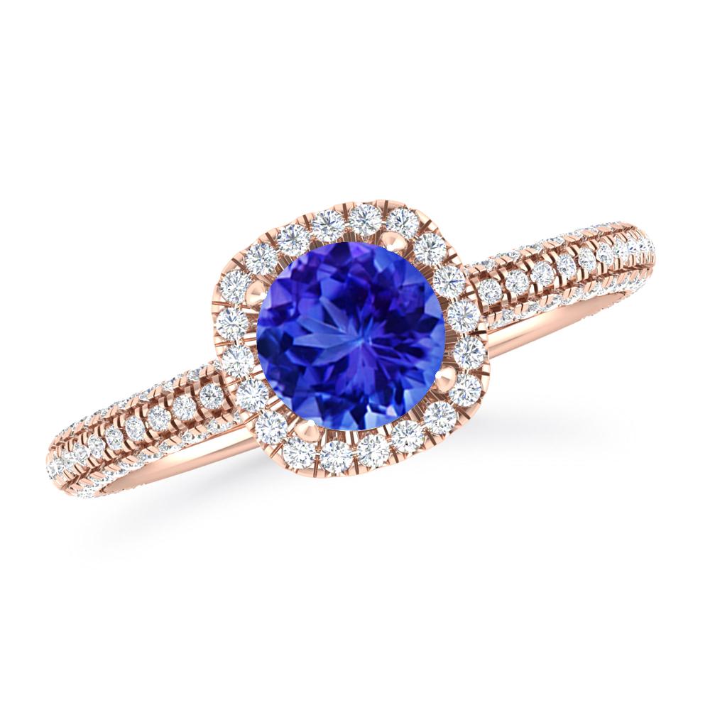 Rose Gold - Tanzanite