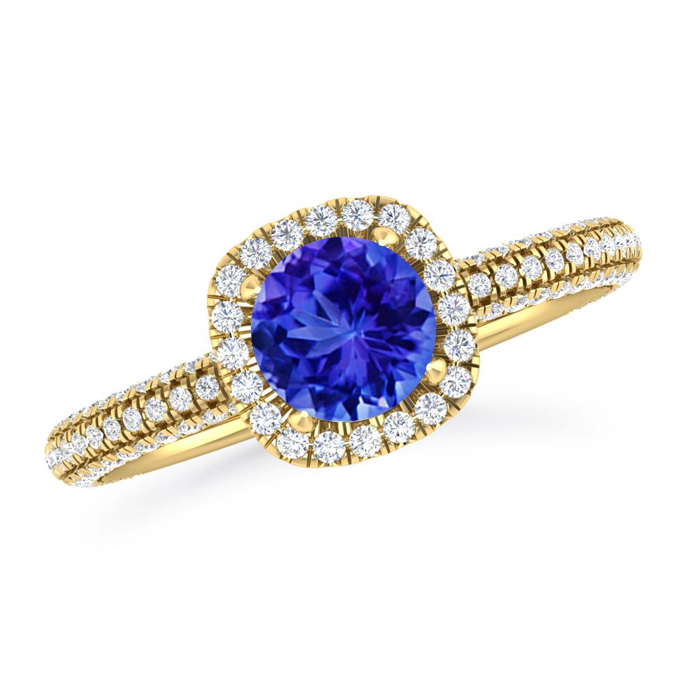 Yellow Gold - Tanzanite