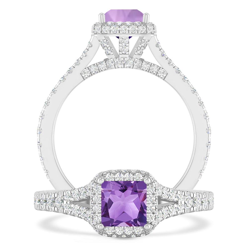 White Gold - Amethyst