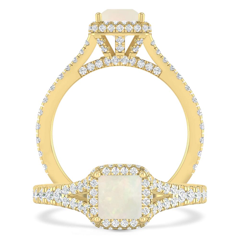 Yellow Gold - Opal