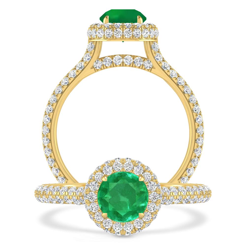 Yellow Gold - Emerald